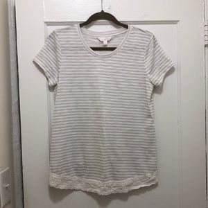 LC Lauren Conrad Striped Shirt - Size S
